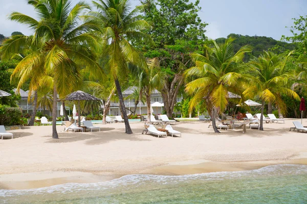 Antigua Wysp Karaibskich Maja 2019 Angielski Harbour View Beach Galeon — Zdjęcie stockowe