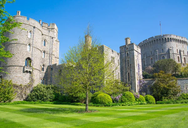 Windsor Května 2019 Pohled Středověký Hrad Windsor Postavený Roku 1066 — Stock fotografie