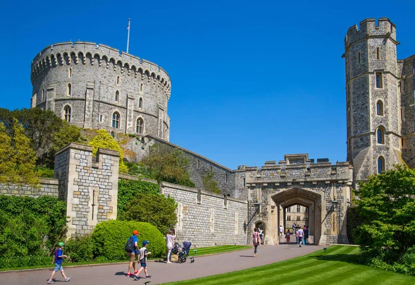 Windsor May 2019 Widok Średniowieczny Zamek Windsor Zbudowany 1066 Roku — Zdjęcie stockowe