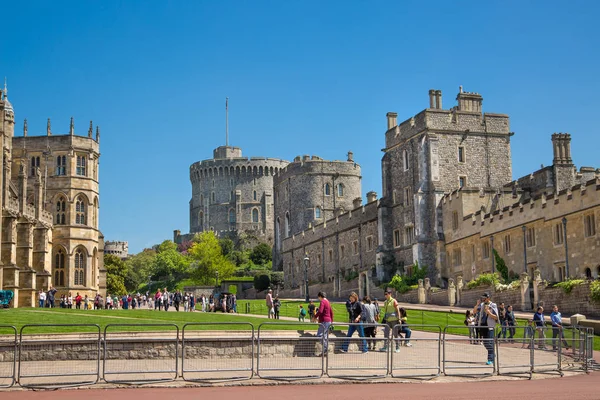 Windsor May 2019 Widok Średniowieczny Zamek Windsor Zbudowany 1066 Roku — Zdjęcie stockowe