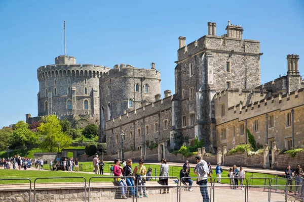 Windsor Května 2019 Pohled Středověký Hrad Windsor Postavený Roku 1066 — Stock fotografie