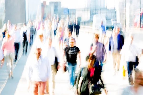 London June 2018 Business People Office Workers Crossing Road Walking — Stock Photo, Image