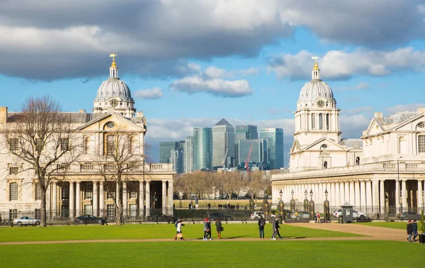 London März 2019 Kanarienvogelblick Von Der Greenwich Seite Der Stadt — Stockfoto