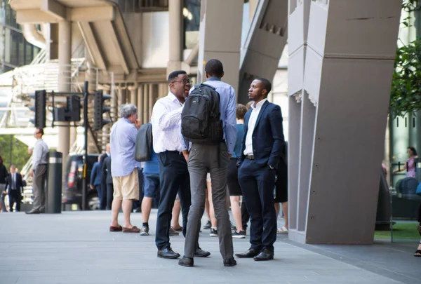 London June 2018 Business People Office Workers Walking Next Lloyds — Stock Photo, Image