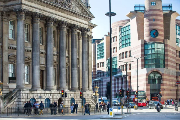 Londres Reino Unido Marzo 2017 City London Bank Street View — Foto de Stock