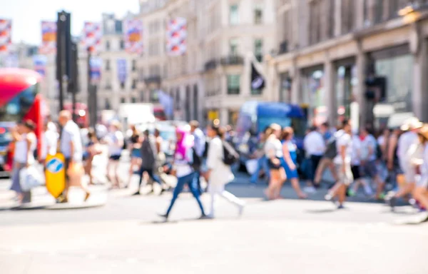 Londres Reino Unido Junio 2019 Hermoso Movimiento Borroso Personas Caminando — Foto de Stock