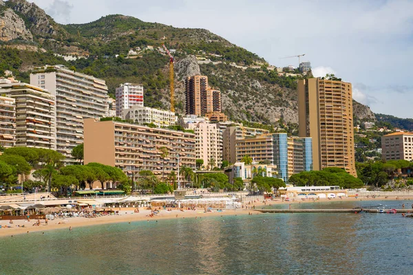 Monaco Montecarlo September 2018 Montecarlo Beach Princess Grace Avenue View — Stock Photo, Image