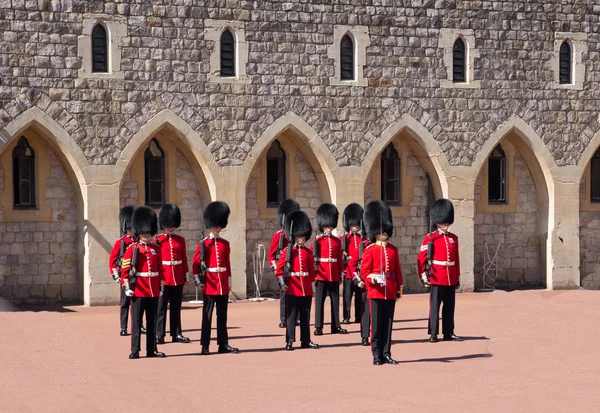 Windsor Regno Unito Maggio 2018 Castello Windsor Guardie Che Cambiano — Foto Stock