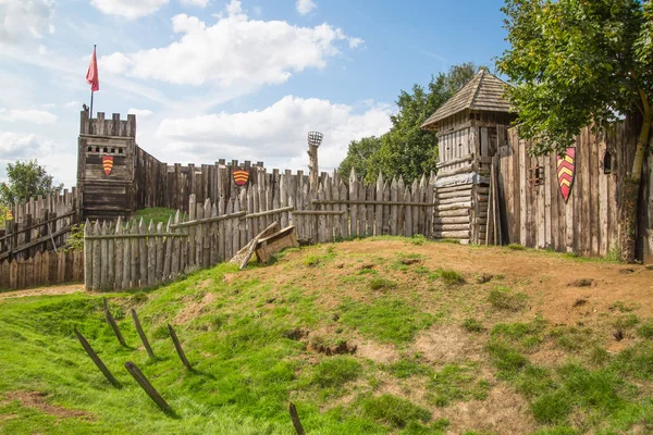 Essex Royaume Uni Août 2018 Château Normand Reconstruction Village Datant — Photo