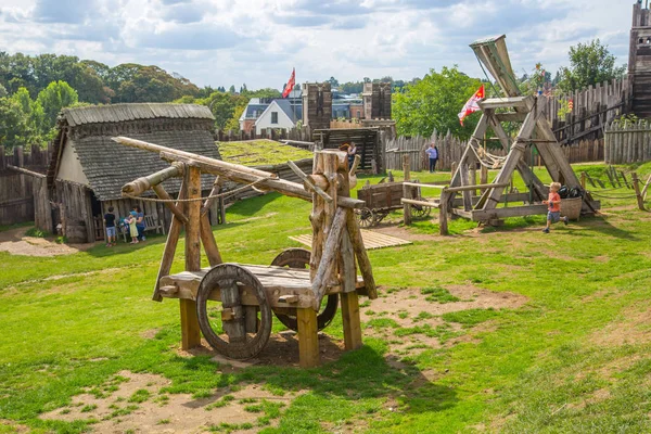 Essex Royaume Uni Août 2018 Maisons Commerce Reconstruction Village Normand — Photo