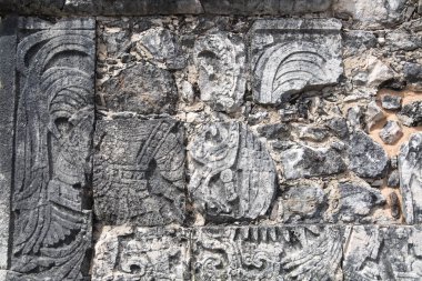 Meksika, Yucatan, Maya Büyük Balo Salonu ve Jaguar Tapınağı.