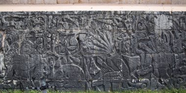 Meksika, Yucatan, Maya Büyük Balo Salonu ve Jaguar Tapınağı.