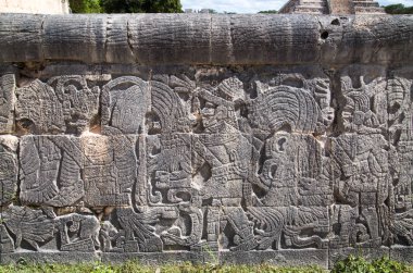 Meksika, Yucatan, Maya Büyük Balo Salonu ve Jaguar Tapınağı.