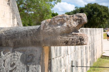 Meksika, Chichen Itz, Yucatn. Maya Piramidi Kukulcan El Castillo, antik site. Meksika