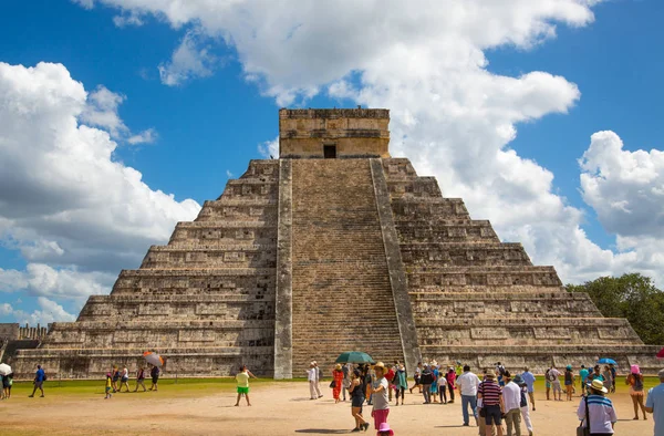 Meksyk Jukatan Lutego 2018 Meksyk Chichen Itz Jukatn Majska Piramida — Zdjęcie stockowe