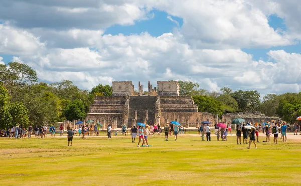 Μεξικό Γιουκατάν Reliefs Mayan Great Ball Court Και Temple Jaguar — Φωτογραφία Αρχείου