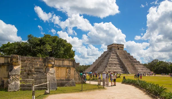 México Yucatan Fevereiro 2018 México Chichen Itz Yucatn Pirâmide Maia — Fotografia de Stock