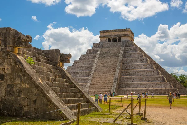 Mexico Yucatan Лютого 2018 Mexico Chichen Itz Yucatn Піраміда Майя — стокове фото