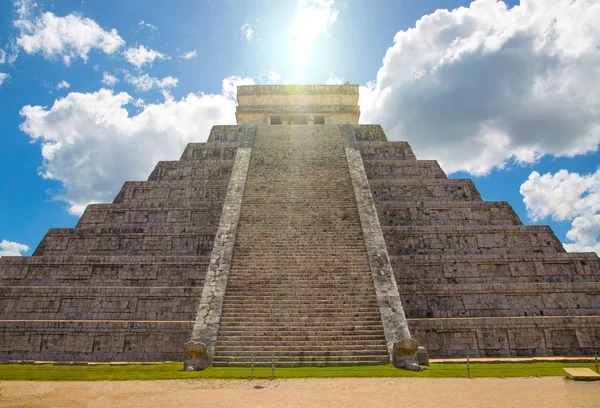 Mexiko Chichen Itza Yucatn Maya Pyramide Von Kukulcan Castillo Antike — Stockfoto