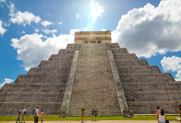 Mexiko Yucatan Februar 2018 Mexico Chichen Itz Yucatn Maya Pyramide — Stockfoto