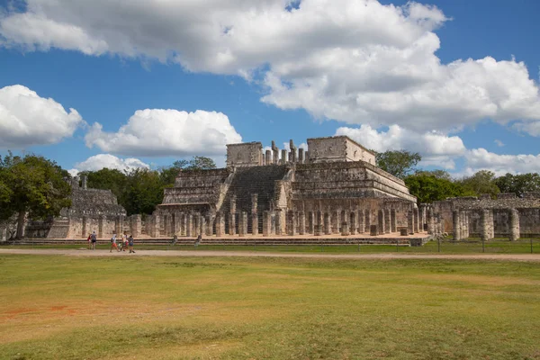 Mexico Yucatan Лютого 2018 Chichen Itz Yucatn Руїни Храму Воїнів — стокове фото