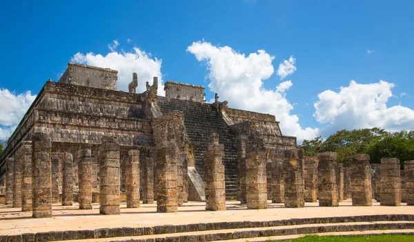 Mexico Yucatan Лютого 2018 Chichen Itz Yucatn Руїни Храму Воїнів — стокове фото