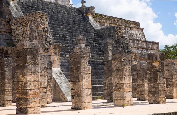 Mexico Yucatan Лютого 2018 Chichen Itz Yucatn Руїни Храму Воїнів — стокове фото