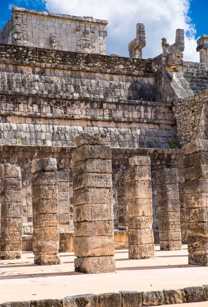 Mexico Yucatan Лютого 2018 Chichen Itz Yucatn Руїни Храму Воїнів — стокове фото