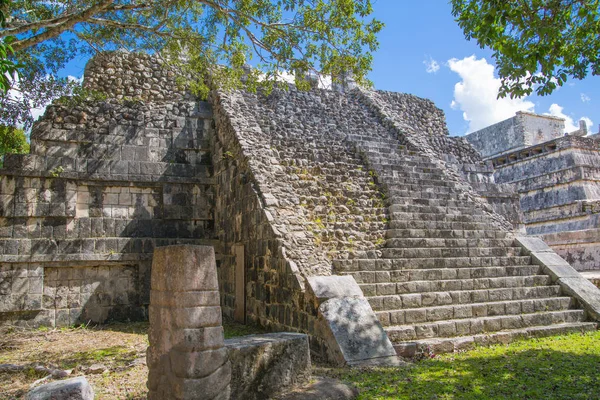 Mexico Yucatan February 2018 Chichen Itz Yucatn Ruins Warriors Temple — Stock Photo, Image