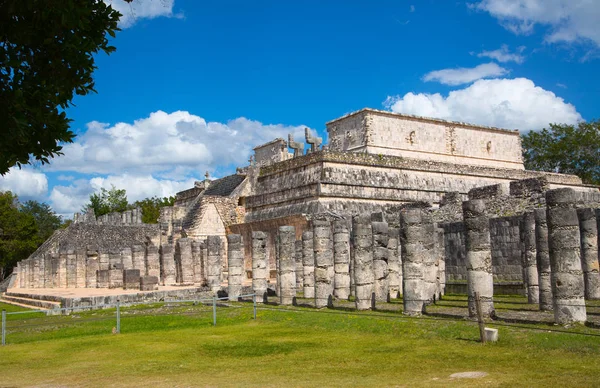 メキシコ ユカタン 2018年2月17日 チェン イッツァ ユカタン ウォーリアーズ寺院の遺跡 本来は千本の柱で作られた — ストック写真