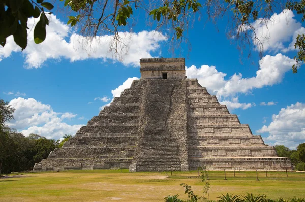 Meksyk Chichen Itz Jukatn Majska Piramida Kukulcan Castillo Starożytne Miejsce — Zdjęcie stockowe