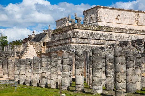 Mexico Yucatan Лютого 2018 Chichen Itza Yucatn Руїни Храму Воїнів — стокове фото