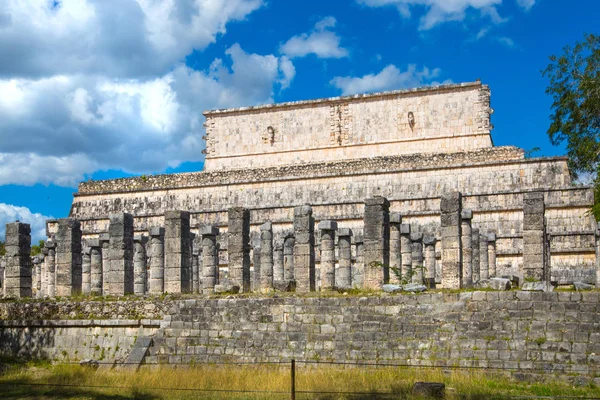 Mexico Yucatan Лютого 2018 Chichen Itza Yucatn Руїни Храму Воїнів — стокове фото