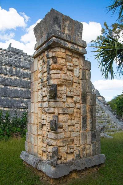 Mexico Yucatan Лютого 2018 Chichen Itza Yucatn Первосвященик Піраміда Пам — стокове фото