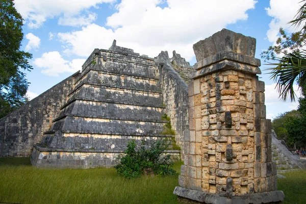 México Yucatan Fevereiro 2018 Chichen Itza Yucatn Sumo Sacerdote Sepultura — Fotografia de Stock