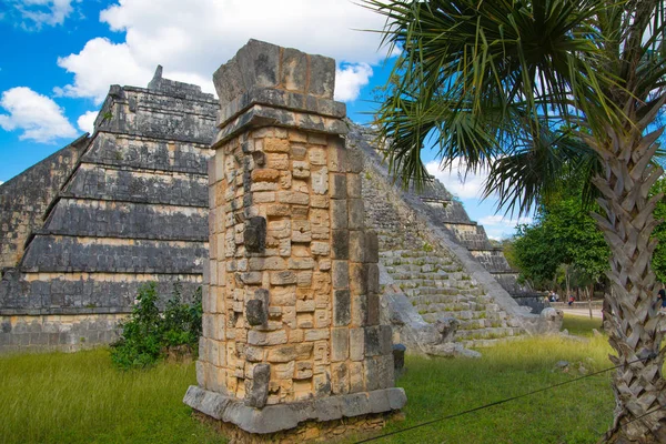 Mexico Yucatan Лютого 2018 Chichen Itz Yucatn Первосвященик Піраміда Пам — стокове фото