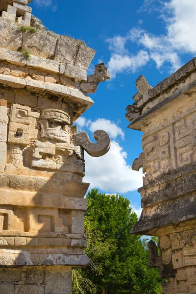 Mexico, Cancun - February 15, 2018: Chichen Itz, Yucatn. Ruins of the private yard, possibly belonged to the royal family