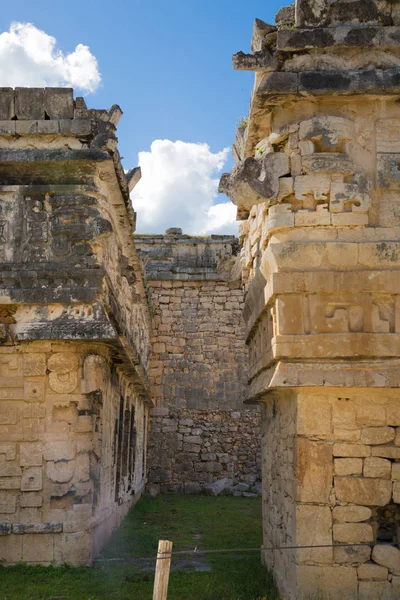 Mexico, Cancun - February 15, 2018: Chichen Itza, Yucatn. Ruins of the private yard, possibly belonged to the royal family