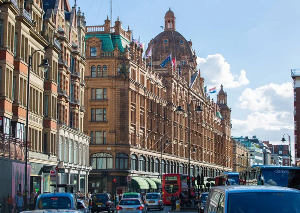 London September 2019 Harrods Department Store Knightsbridge — стокове фото