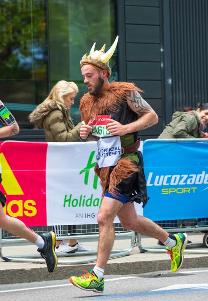 Londra Ngiltere Nisan 2019 Londra Maratonu Nda Bir Sürü Insan — Stok fotoğraf