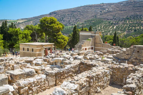 Grecia Creta Heraklion Julio 2018 Ruinas Knossos Centro Ceremonial Político — Foto de Stock