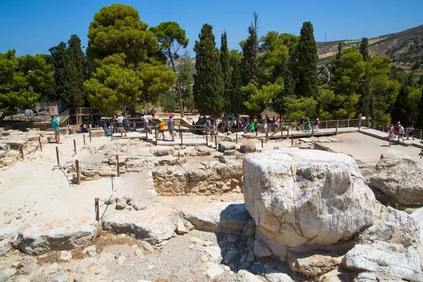 Grecia Creta Heraklion Julio 2018 Ruinas Knossos Centro Ceremonial Político — Foto de Stock
