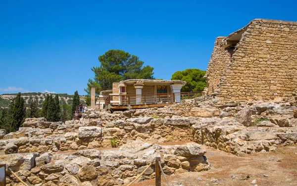 Grecia Creta Heraklion Julio 2018 Ruinas Knossos Centro Ceremonial Político — Foto de Stock