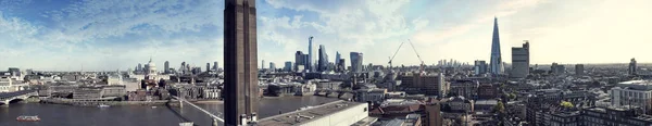 Ville Londres Dans Matinée Lumière Douce Zone Affaires Bancaire Avec — Photo