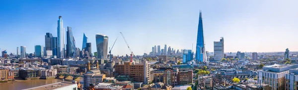 City London Ochtend Zacht Licht Zakelijke Bancaire Ruimte Met Moderne — Stockfoto