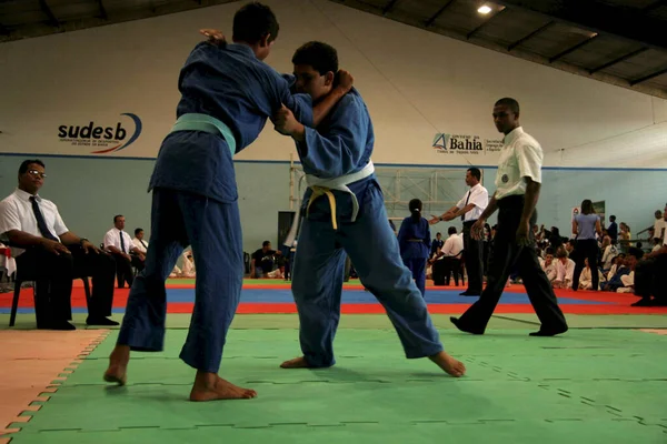 Eunapolis Bahia Brazil May 2009 Athletes Seen Judo Championship City — Stock fotografie