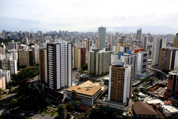 Salvador Bahia Brazil August 2016 Aerial View Residential Buildings Pituba — стоковое фото