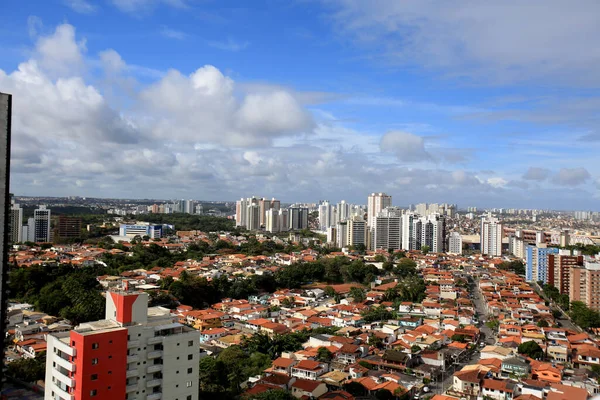 Salvador Bahia Brasil Agosto 2016 Vista Aérea Casa Dos Prédios — Fotografia de Stock