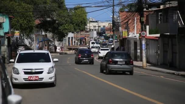 Salvador Bahia Brezilya Temmuz 2020 Salvador Daki Pernambues Mahallesindeki Korona — Stok video