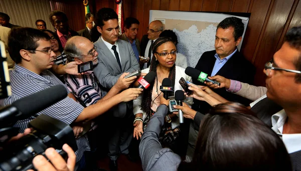Salvador Bahia Brazil September Tdecember 2015 Nilma Lino Gomes Minister — 图库照片